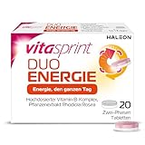Vitamine - Vitasprint Duo Energie 2-Phasen-Tabletten, 20 St. – Mit hochdosiertem Vitamin B-Komplex zur Verringerung von Müdigkeit und Pflanzenextrakt Rhodiola Rosea