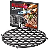 FLAMMBURO BBQ-System Rost Ø 30 cm – Gusseisen mit porzellanemaillierter Beschichtung – Perfekte Grillmarkierung für das Grillgut - Durchmesser 30 cm - Kompatibel mit marktüblichen BBQ-Systemen