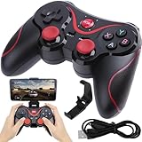 Retoo Handy Controller Wireless, Gamepad, Smartphone Controller mit Handy-Clip für PS, Xbox, Android, Windows, Smartphone, Tablet, PC, Phone Halter, Kabellose Gamepad Bluetooth