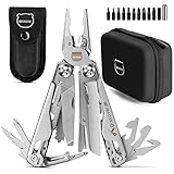 MIAOKE Multitool 23 in 1 mit Premium-Geschenkbox, Schraubendreher Säge Schraubendreher Flaschenöffner Zange Camping-Messer Coole Gadgets für Männer, Bestes Geschenk für Freund Sohn Papa Ihn Ehemann