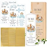 2Blatt Aufkleber Taufe Selbst Gestalten Arche Noah Kerzen Tattoos Taufe mit Rub On Sticker mit 3x Buchstaben Zahlen Sticker Taufkerze Selber Machen Set Taufgeschenk Rub Ons Kerzenhalter Kerzensticker