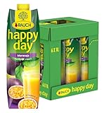 Rauch Happy Day Maracuja | mit viel Vitamin C | exotischer Zauber und intensiver Geschmack | 6x 1l Tetra Prisma