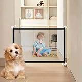 180 * 78CM Baby Absperrgitter Schutzgitter Treppe, Kinderschutzgitter, Treppenschutzgitter Türschutzgitter Hund, Türschutzgitter Ohne Bohren, Tragbare Absperrgitter für Baby und Hunde
