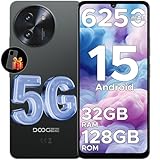DOOGEE Note 59 5G Smartphone Ohne Vertrag Android 15, 32GB+128GB/2TB TF, 6250mAh, 6.75' HD+ 120Hz, T8200 Octa Core Handy Günstig, 16MP+8MP, Dual SIM Simlockfreie Handys, OTG, GPS, Face ID/NFC