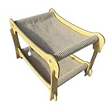 Katzenkratzbrett – Doppelschichtiges Sisal-Katzenbett, Kratzbrett, Kätzchenbett, Haustierzubehör für kleine, mittelgroße und große Klettern, Schlafcouch, Teppich, Tür, Wand, Möbelschutz