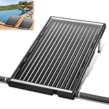 AufuN Sonnenkollektor Pool Poolheizung Solar 110x69x14 cm Solarheizung Pool 10000 L/h Höhenverstellbar 38mm Anschluss Warmwasser Heizungen Solarmatte für Schwimmbad, Garten, Gartendusche Pool