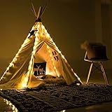 Vercico Fee Lichterketten Batterie Indoor Kinder Schlafzimmer Tipi Zelt Beleuchtung Dekoration LED Lichterketten für Kinder Tipi Zelt Kinder Spielen Camping Zelt Party Dekoration