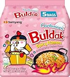 Samyang carbo Buldak nuklearen Feuer gebraten super hot würzigen Nudeln 5 Pack