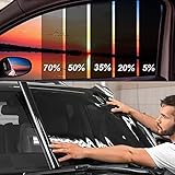 TOYOCO Tönungsfolie für Autos, Autoscheibentönungsfolie für Sichtschutz, Autoverdunkelung Frontscheibe, Hitze- und UV-Schutz und Kratzfest (91cm X 457cm, 35% VLT)