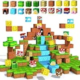 Magnetische Bausteine Spielzeug ab 3 4 5 6 Jahre Magnet Bausteine Baby Spielzeug für Kinder Weihnachten Geburtstag Geschenk Magnetic Blocks Montessori Spielzeug ab 5 6 7 8+ Jahre Mädchen Junge 54St