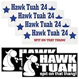 Rienan Hawk Tuah Aufkleber 8 Stück Hawk Tuah Sticker Hawk Tuah Spit on That Thang Lustiger Stoßstangenaufkleber Gag-Geschenkidee Geeignet für Laptop Kfz Versicherung