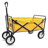 Wäschewagen Bollerwagen, tragbarer faltbarer Gartenwagen, robuster Wagen mit Baldachin, multifunktionaler Einkaufswagen