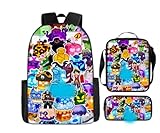 PyrrlicToy Bl-ox fruits Rucksack, 3D Cartoon Schulrucksack, Kindergarten Rucksack Cartoons Bookbag kindertasche Mädchen Kindergarten, Ideal für Kinder für Schule Oder Reise