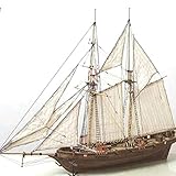 Stecto Modellbausatz Schiff, Segelboot Modell, Holzschiff Modelle DIY Schiffsmodell Kit Schiffbausatz Segelschiff Modellbausatz Boot Geschenke Spielzeug für Kinder