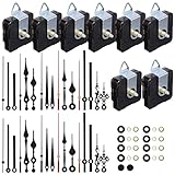 8-Teiliges Quarz-Uhrwerk, Nicht Tickendes, Leises Uhrwerk Mit 8 Uhrzeigern, Satz Für Uhrreparatur, Diy-Ersatz (13 Mm + 18 Mm)