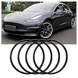 Generisch (de:Felgenschutz 4er-Set Autofelgenschutz, Alufelgenkantenring 17-21 Zoll Felgenschutz, dekorativer Felgenkantenschutzring Felgenschutz (Größe: 19 Zoll, Farbe: Schwarz))