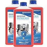 Maxxi Clean Power Universal Entkalker für Ihren Kaffeevollautomaten | Für alle bekannten Marken geeignet | Kalklöser für extra gründliche Reinigung (3x 750 ml)