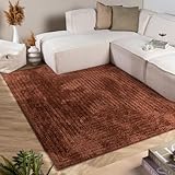 FRAAI | Home & Living Teppich Skandinavisch - Lova Lines Terra - Einfarbig - Skandinavisch, Japandi - Wohnzimmer, Schlafzimmer, Jugendzimmer - Fellteppich - Carpet