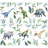 Pandawal Dinosaurier poster Dino Bilder Kinderzimmer Deko Junge 6er Set für Kinder DIN A4 Wandbilder