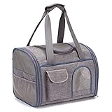 SLDMJFSZ Hundetragetasche,Hunderucksack Katzenrucksack Haustier Rucksack für große Katzen Kleine Hunde Tasche,Blau