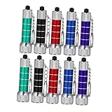 HOMSFOU 10 Stück 5 Mini-Taschenlampe als Schlüsselanhänger Nachtlicht wiederaufladbare Schlüsselbundleuchte mini taschenlampe led- taschenlampe Fackel Taschenlampe Schlüsselanhänger