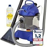 Albatros Waschsauger Polster HYDRO 7500 + 1l Reinigungs-Shampoo - 4in1 Polsterreiniger Gerät Beutellos + Teppich-Reinigungsmaschine, 5-tlg Komplett-Set - Note: Sehr Gut 1,2 (11/2023)