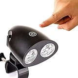 ZSZT LED BBQ Grill Lampe, Schwenkbar Beleuchtung Nachtlicht Touch Sensor Schalter Batteriebetrieben für Camping Fischen Kochen Outdoor, aus hitzebeständigem ABS Material hergestellt Mit