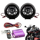 yakermur Motorrad-Lautsprecher | Kompakter Audio-Player für Lenker mit Verstärker, leistungsstarker Sound, vielseitig für Roller Erwachsene und Familie unterwegs