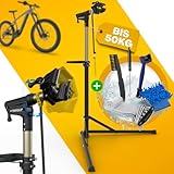 Tarpofix® Fahrrad Reparaturständer bis 50kg | Profi Fahrradmontageständer | Montageständer für Bike & E-Bike | Schwerlast Fahrradhalter Ebike | Fahrradständer Reparatur | Bicycle Repair Stand (Gold)