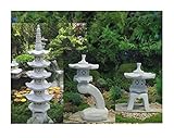 3 Stück... Pagode + Yukimi + Rankei S japanische Steinlaterne Garten Laterne