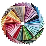 YXJDWEI 50 Stück Baumwollstoff Patchwork Stoffe DIY Gewebe Quadrate 100% Baumwolltuch Stoffpaket zum Nähen Mehrfarbig für Handarbeiten (20 x 20cm)