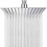 TIDEVAN Regendusche Duschkopf 12 Zoll(30cm) Quadratischer Duschkopf Regenduschkopf aus Edelstahl 304 Kopfbrause Dusche 360° Verstellbar Duschkopf Regendusche mit Selbstreinigenden Anti-Kalk-Düsen