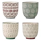 Bloomingville Tasse 4-Set, Steingut, 4 Stück (1er Pack), 4