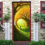 Türtapete Selbstklebend 90X200 Mann Türposter Fototapete Türfolie Poster Tapete 3D Türaufkleber Diy Türbild,Pvc Tapete Zimmerdekoration