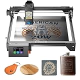 Longer RAY5 Laser Graviermaschine, 20W Laser-Ausgangsleistung, 3,5“ Farb-Touchscreen, Offline-Steuerung über App, Gravurwerkzeug für Metall/Glas/Holz, Arbeitsbereich 400x365mm