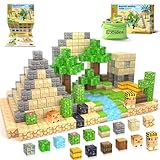 Magnetische Bausteine, Simulierende Baue Mine Magnete Welt Craft, Wüste BAU Spielzeug, Magnetisches Spielzeug Nachfüllpack, Spiel Geschenk für 3 4 5 6 7 8 Jahre Jungen Mädchen