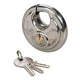 Silverline 292707 Edelstahl-Rundschloss 70 mm, Silber
