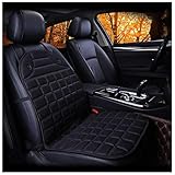 Wizvox 12V Autositzheizung, Schnelle ErwäRmung, Bequem Und Atmungsaktiv, rutschfest Autositzschoner, füR Den Einsatz Im Auto Geeignet,B-1PCS