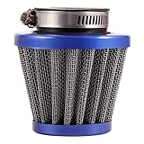 GOOFIT blau 35MM Vergaser Luftfilter Ersatz für 50cc 70cc 90cc 110cc PZ16 PZ19 PZ22 Dirtbike ATV Roller Motorrad Scooter Moped Go-Kart Dirtbike Pocketbike