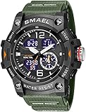 findtime Militär Uhr Herren Armbanduhr Digital und Analog wasserdichte Herrenuhr Sportlich LED Digitaluhr Kalender Wecker Stoppuhr mit Armband Taktische Uhren Männer Outdoor