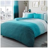 GC GAVENO CAVAILIA Bettwäsche-Set für Doppelbett (200 x 200 cm), Polycotton-Bettwäsche, Blaugrün