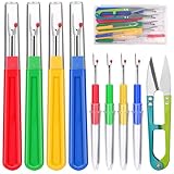 Benlay 8-Teiliges Nahttrenner, Seam Ripper, Auftrenner Für Nähte Mit Schere und Aufbewahrungsbox, 4 Große und 4 Kleine Nahtauftrenner Profi-nähwerkzeuge Zum Nähen, Basteln