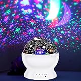 Doukesh Sternenhimmel Projektor Kinder Sternenprojektor Sternenlicht Projektor 13 Lichtfarben+360° Drehung Nachtlicht Kinder Star Projector Zimmer Deko Kreative Geschenke für Kinder