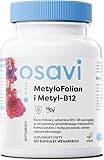 Osavi MetylFolian und Metyl-B12-120 vegane Kapseln