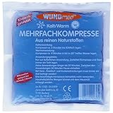 Wundmed Mehrfach-Kompresse kalt/warm, 13 x 14 cm, 5er Pack - Naturstoff - Reusable Rectangular Thermal Compress - Hot/Cold - Blau - Kompresse - Therapiekompresse