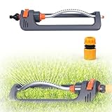 Generisch Rasensprenger Viereckregner, Oszillierender Gartensprinkler, Bewässerungsfläche bis 250 m², 7-17 m Reichweite