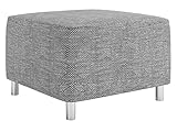 Mirjan24 Moderner Polsterhocker Dover, Sitzhocker Hocker Sitzbank Fußbank Pouf Farbauswahl (Lawa 05)