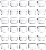 Frühes Forschen 30 Salbendosen flach, 60ml Inhalt, weiß