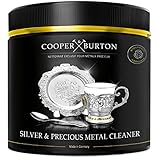 Silber Schmuck Reinigungsmittel, Silber Reiniger für Silber Reinigung & Silber Versilbertes, Gold Edelstahl Kupfer & Messing| Reiniger für Schmuck Ketten Silber Besteck | COOPER & BURTON 500g
