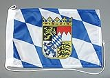 Bootsflagge Bayern 20 x 30 cm in Profiqualität Flagge Motorradflagge